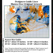 Surrealer Schädel im Ozean, Wasserfarbe EE9L Decou Seidenpapier