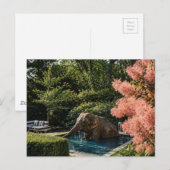 Surrealer schöner Elefant im Pool Postkarte (Vorne/Hinten)