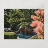 Surrealer schöner Elefant im Pool Postkarte (Vorderseite)