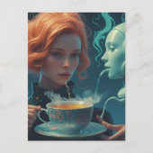 Surrealer Tee Postkarte (Vorderseite)