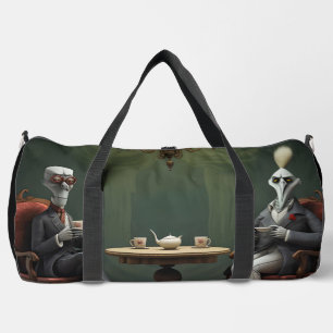 Surrealer Teetime auf der seltsamen Seite. 10 Duffle Bag