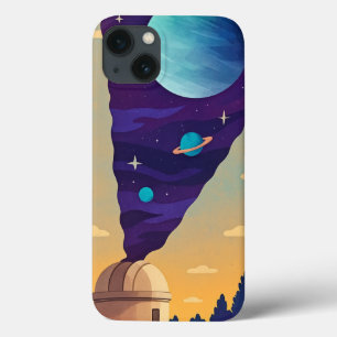 Surrealer Telefon-Hülle für das Weltraumobservator Case-Mate iPhone Hülle