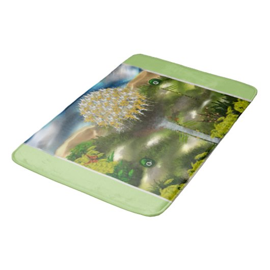 Surrealer Traum der Lüster Badematte (Schrägansicht)