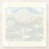 Surrealer Traum der Lüster Glasuntersetzer (Rückseite)