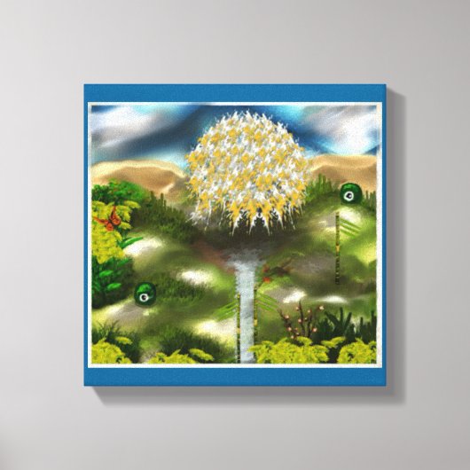 Surrealer Traum der Lüster Leinwanddruck (Vorderseite)