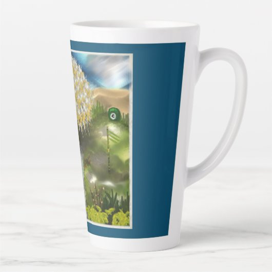 Surrealer Traum der Lüster Milchtasse (Rechts)