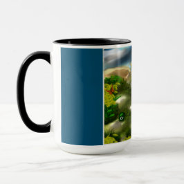 Surrealer Traum der Lüster Tasse