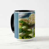 Surrealer Traum der Lüster Tasse (Vorderseite Links)