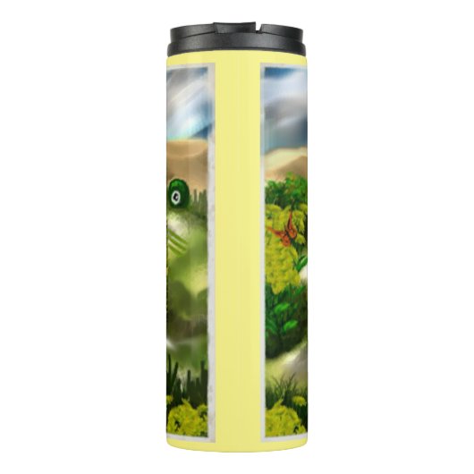 Surrealer Traum der Lüster Thermosbecher (Rückseite)