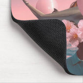 Surrealer Traumlandschaft mit Haien und Ballons Mousepad (Ecke)