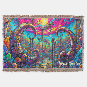 Surrealer Traumlandschaftsportal Farbige Fantasie Decke