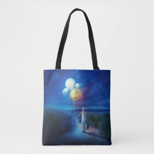 Surrealer Umzug in ihre Zukunft  Tasche