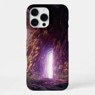 Surrealer verzauberter Baum mit leuchtendem Portal iPhone 16 Pro Max Hülle