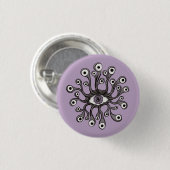 Surrealer Weirdcore-Augen-Tentakel-Kunstwerk - Lil Button (Vorne & Hinten)
