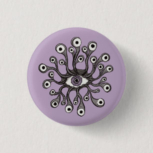 Surrealer Weirdcore-Augen-Tentakel-Kunstwerk - Lil Button