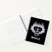 Surrealer Wolf Notizblock (Innenseite)