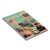 Surrealer Wüstenozean mit Tür Notizblock (Rechte Seite)