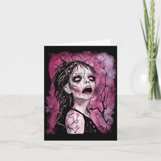 Surrealer Zombie Karte (Vorderseite)