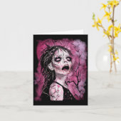 Surrealer Zombie Karte (Gelbe Blume)