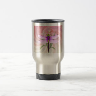 Surreales 60er-Thema Libelle Reisebecher