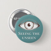 Surreales Auge, moderner Surrealismus, bizarres Se Button (Vorne & Hinten)