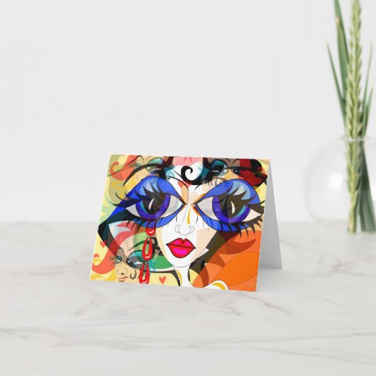 Surreales Auge Notecard Karte (Vorderseite)