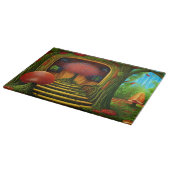 Surreales Baumhaus im Wald Schneidebrett (Ecke)