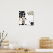 Surreales Bild "Schwarze Sonne" Poster (Küche)