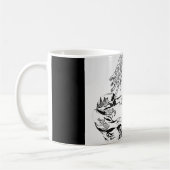 Surreales Florenz walisisch - Schwarzweiss Kaffeetasse (Links)
