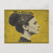 Surreales Haar mit winzigen Leuten Postkarte (Vorderseite)