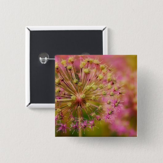 Surreales Rosa Button (Vorne & Hinten)