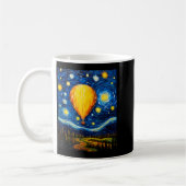Surrealism Starry Night Hot Air Balloon  Kaffeetasse (Links)