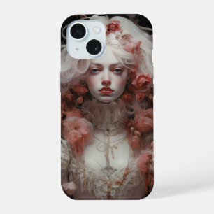 Surrealismus Barock Mädchen iPhone 15 Hülle