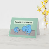 Surrealismus Circle Grußkarte Karte (Gelbe Blume)