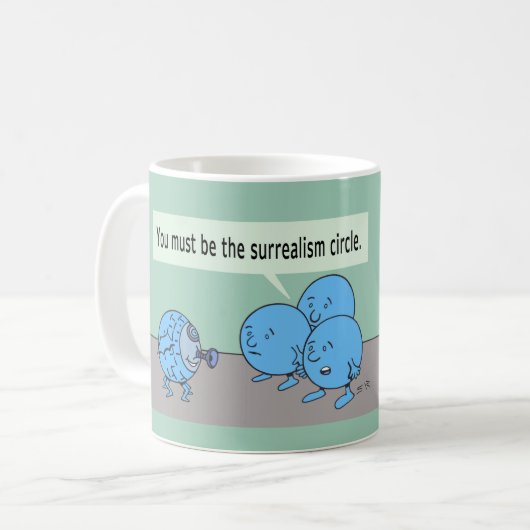 Surrealismus Circle Tasse (Vorderseite Links)