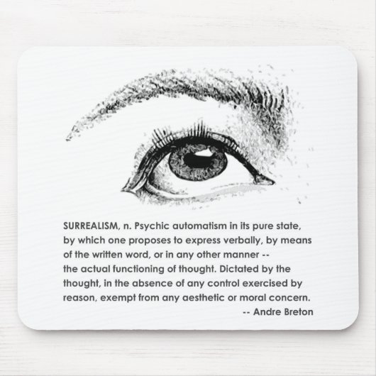 Surrealismus definiert mousepad (Vorne)