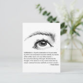 Surrealismus definiert postkarte (Stehend Vorderseite)