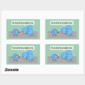 Surrealismus Kreisrechteck-Aufkleber Rechteckiger Aufkleber (Blatt)