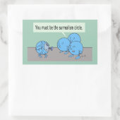 Surrealismus Kreisrechteck-Aufkleber Rechteckiger Aufkleber (Tasche)