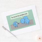 Surrealismus Kreisrechteck-Aufkleber Rechteckiger Aufkleber (Umschlag)