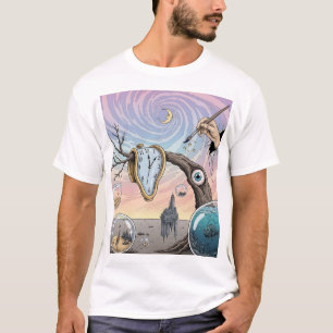 Surrealismus-Kunst-T-Shirt – Traumhafte abstrakte T-Shirt