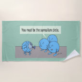 Surrealismus Strandtuch (Vorderseite)