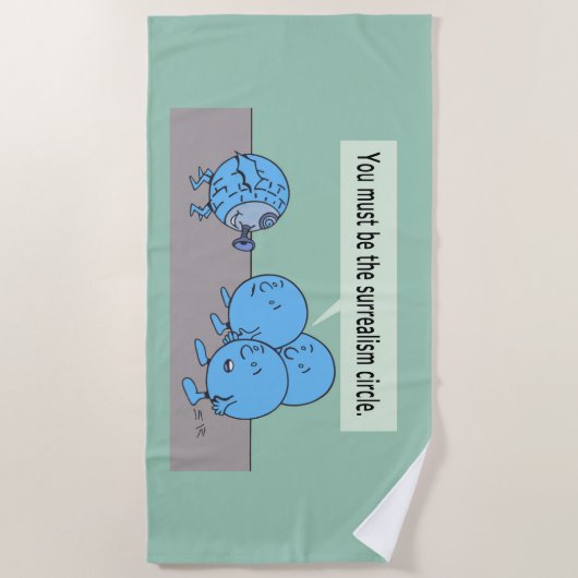 Surrealismus Strandtuch (Vorderseite)