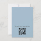 Surrealist Art mit Blume & Vögeln RSVP Karte (Rückseite)