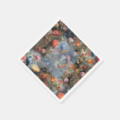 Surrealist Art mit Blume & Vögeln Serviette (Ecke)