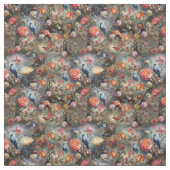 Surrealist Art mit Blume & Vögeln Stoff (Muster)