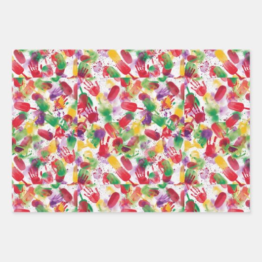 Surrealist Ice Pop Wrapping Paper Geschenkpapier Set (Vorderseite)