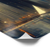 Surrealist Space Man Poster (Ecke)