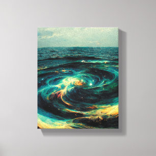 Surrealistic A Galaxy   Of Ocean Leinwanddruck