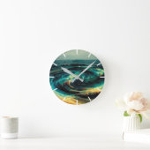 Surrealistic A Galaxy | Of Ocean Runde Wanduhr (Zuhause)